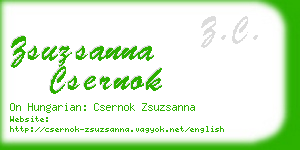 zsuzsanna csernok business card